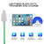 LED Flowing Light 1m USB to 8 Pin Data Sync Charge Cable for iPhone, iPad