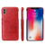For iPhone XS Max Fierre Shann Retro Oil Wax Texture PU Leather Case with Card Slots