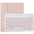 TG11B Detachable Bluetooth Pink Keyboard + Microfiber Leather Tablet Case for iPad Pro 11 inch (2020), with Pen Slot & Holder