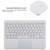 TG11BC Detachable Bluetooth White Keyboard Microfiber Leather Tablet Case for iPad Pro 11 inch (2020), with Touchpad & Pen Slot & Holder