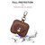 CF1108 For AirPods Pro Crazy Horse Texture Earphone Protective Leather Case with Hook