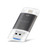 Richwell 3 in 1 16G Type-C + 8 Pin + USB 3.0 Metal Double Cover Push-pull Flash Disk with OTG Function