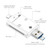 NK-208 3 in 1 i-Flash TF Card / SD Card Reader For 8 Pin + USB 2.0 + Micro USB Devices(Black)