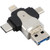 4 in 1 8 Pin + USB-C / Type-C + Micro USB + USB 3.0 Male TF Card Reader