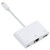 NK-107 3 in 1 8 Pin Male to USB + 1000M Ethernet + 8 Pin Power Female Adapter
