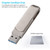 Richwell 3 in 1 16G Micro USB + 8 Pin + USB 3.0 Metal Rotating Push-pull Flash Disk with OTG Function