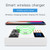 YC-CDA10W 10W Multi Port USB Intelligent Digital Display Fast Charging Wireless Charger, UK Plug