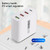 WLX-A6 4 Ports Quick Charging USB Travel Charger Power Adapter, US Plug