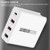 WLX-A6 4 Ports Quick Charging USB Travel Charger Power Adapter, AU Plug