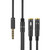 2 in 1 3.5mm Male to Double 3.5mm Female TPE High-elastic Audio Cable Splitter, Cable Length: 32cm