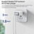 awei PD4 20W PD Type-C + QC 3.0 USB Interface Fast Charging Travel Charger with Data Cable, EU Plug