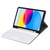 For iPad 10th Gen 10.9 2022 A10B Lambskin Texture Ultra-thin Bluetooth Keyboard Leather Tablet Case with Pen Slot