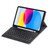 For iPad 10th Gen 10.9 2022 A10B Lambskin Texture Ultra-thin Bluetooth Keyboard Leather Tablet Case with Pen Slot