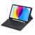 For iPad 10th Gen 10.9 2022 A10B Lambskin Texture Ultra-thin Bluetooth Keyboard Leather Tablet Case with Pen Slot