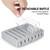 008 Multi-function DC5V/10A (Max) Output 6 Ports USB Detachable Charging Station Smart Charger
