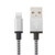 2A Woven Style USB to 8 Pin Sync Data / Charging Cable, Cable Length: 1m