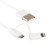 1m MFI 2 in 1 8 pin + Micro USB 2.0 Male to USB Data Sync Charging Cable