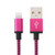2m Woven Style 8 Pin to USB Sync Data / Charging Cable