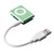 USB to 3.5mm Jack Data Sync & Charge Cable for iPod Shuffle 1st /2nd /3rd Generation, Length: 15.5cm