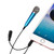 3.5mm Male + 3.5mm Female Ports Mini Household Mobile Phone Sing Song Metal Condenser Microphone, Compatible with IOS / Android System