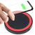Universal QI Standard Round Wireless Charging Pad (White + Red)