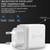 SDC-30W 2 in 1 USB to 8 Pin Data Cable + 30W QC 3.0 USB + 2.4A Dual USB 2.0 Ports Mobile Phone Tablet PC Universal Quick Charger Travel Charger Set, EU Plug