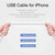 XJ-51 3A USB to 8 Pin Fast Charging Cable for iPhone 12 Series, Length: 1m
