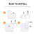 2 PCS XJ01 Power Adapter for iPad 10W 12W Charger & MacBook Series Charger, UK Plug