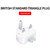 2 PCS XJ01 Power Adapter for iPad 10W 12W Charger & MacBook Series Charger, UK Plug
