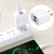 Mini Dual Port USB Charger with USB to 8 Pin Data Cable, AU Plug