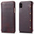 For iPhone XS Max Oil Wax Cowhide Horizontal Flip Leather Case with Card Slots & Wallet
