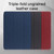 Mutural Exquisite Series Cloth Texture Magnet Horizontal Flip TPU + PU Leather Case for iPad mini 5 / mini 4, with 3-Fold Holder & Pen Slot