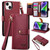 Love Zipper Lanyard Leather Phone Case