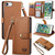 Love Zipper Lanyard Leather Phone Case