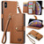 Love Zipper Lanyard Leather Phone Case