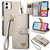 Love Zipper Lanyard Leather Phone Case