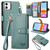 Love Zipper Lanyard Leather Phone Case