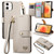 Love Zipper Lanyard Leather Phone Case