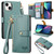 Love Zipper Lanyard Leather Phone Case