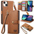Love Zipper Lanyard Leather Phone Case