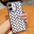 Woven Grid 3D Electroplating Laser Engraving Phone Case