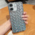 Woven Grid 3D Electroplating Laser Engraving Glitter Paper Phone Case