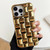 3D Cube Weave Texture Electroplating Phone Case