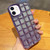 3D Grid Glitter Paper Phone Case