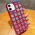 3D Grid Glitter Paper Phone Case