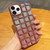 3D Grid Glitter Paper Phone Case