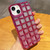 3D Grid Glitter Paper Phone Case