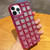 3D Grid Glitter Paper Phone Case