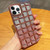 3D Grid Glitter Paper Phone Case