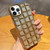 3D Grid Glitter Paper Phone Case